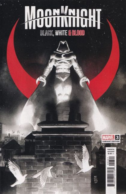 Moon Knight: Black, White & Blood Wrong Turn / No Empty Sky / Astronuts |  Issue#3B | Year:2022 | Series:  | Pub: Marvel Comics | Nic Klein Variant Cover