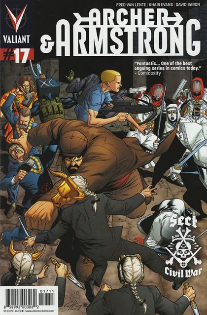 Archer & Armstrong, Vol. 2 Sect Civil War, Part 4: Pyramid Scheme |  Issue#17A | Year:2014 | Series:  | Pub: Valiant Entertainment | Clayton Henry Regular