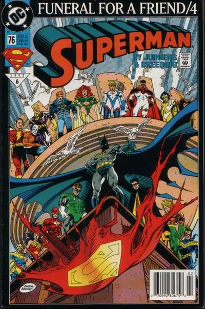 Superman, Vol. 2 Funeral For a Friend - Part 4: Metropolis Mailbag II |  Issue#76B | Year:1992 | Series: Superman | Pub: DC Comics