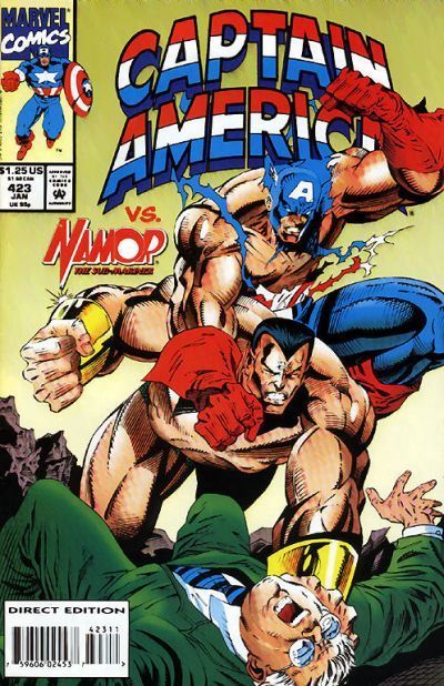 Captain America, Vol. 1 War Zones |  Issue#423A | Year:1993 | Series: Captain America | Pub: Marvel Comics | Direct Edition