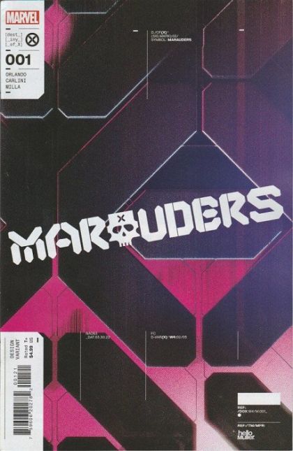 Marauders, Vol. 2 Extinction Agenda |  Issue#1B | Year:2022 | Series:  | Pub: Marvel Comics | Incentive Tom Muller Design Variant Cover