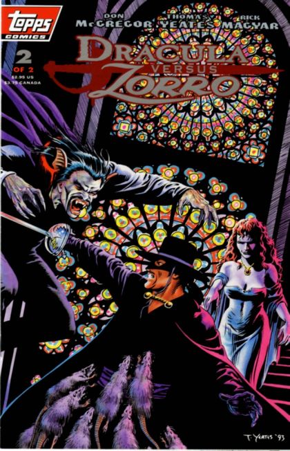 Dracula versus Zorro (Topps)  |  Issue#2 | Year:1993 | Series:  | Pub: Topps Comics |