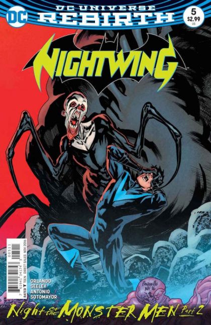 Nightwing, Vol. 4 Night of the Monster Men - Night of the Monster Men, Part 2 |  Issue#5A | Year:2016 | Series: Nightwing | Pub: DC Comics | Regular Yanick Paquette Cover