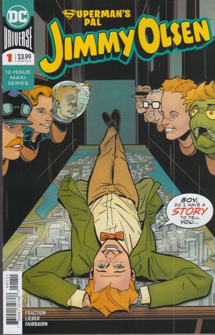 Jimmy Olsen, Vol. 2 It's the Falls That'll Kill Ya! / The Pal Who Fell to Earth. / Force Mineur! / New in Town! |  Issue#1A | Year:2019 | Series:  | Pub: DC Comics | Regular Steve Lieber Cover