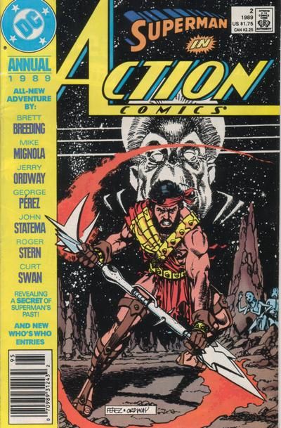 Action Comics, Vol. 1 Annual Memories Of Krypton's Past |  Issue#2B | Year:1989 | Series:  | Pub: DC Comics | Newsstand Edition