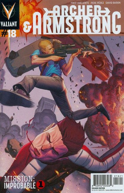 Archer & Armstrong, Vol. 2 Mission: Improbable, Part 1 |  Issue#18B | Year:2014 | Series:  | Pub: Valiant Entertainment | Jorge Molina Interlocking Variant