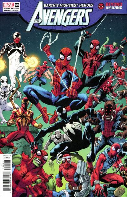 Avengers, Vol. 8 History's Mightiest Heroes, The Wild West's Wildest Outlaw Avengers in... "Death Rides the Sky Rails" |  Issue#59B | Year:2022 | Series: Avengers | Pub: Marvel Comics | Mark Bagley Beyond Amazing Spider-Man Variant