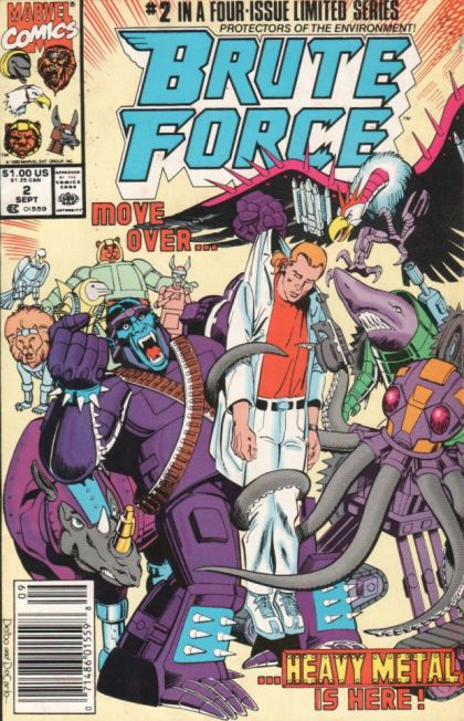 Brute Force Black Gold! |  Issue#2B | Year:1990 | Series:  | Pub: Marvel Comics | Newsstand Edition