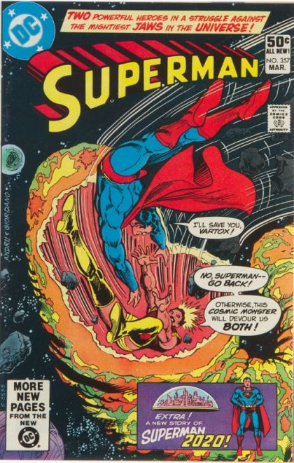 Superman, Vol. 1 Food For A God / The Troublemaker of New Matropolis |  Issue#357A | Year:1980 | Series: Superman | Pub: DC Comics | Direct Edition