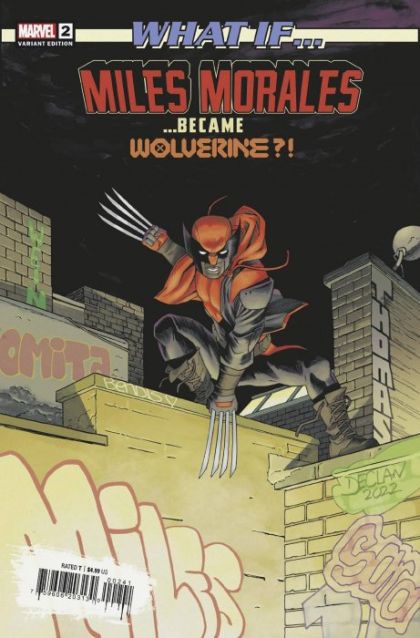 What If...Miles Morales What If... Miles Morales... became Wolverine?! |  Issue#2D | Year:2022 | Series:  | Pub: Marvel Comics | Declan Shalvey Variant