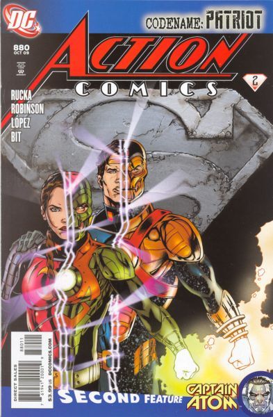 Action Comics, Vol. 1 Codename: Patriot - Part 2 / Captain Atom, Chapter 2 |  Issue#880A | Year:2009 | Series:  | Pub: DC Comics | Direct Edition