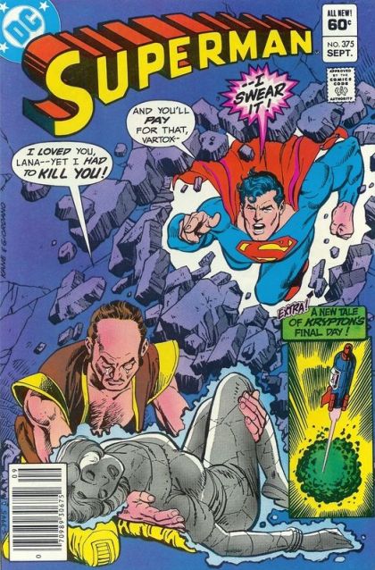 Superman, Vol. 1 The Stoning of Lana Lang; Last 'Scoop' on Krypton |  Issue#375B | Year:1982 | Series: Superman | Pub: DC Comics | Newsstand Edition