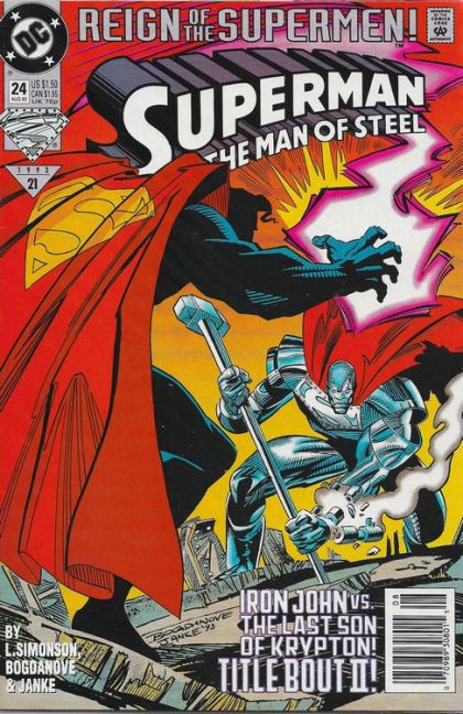 Superman: The Man of Steel Reign of the Supermen - Impact! |  Issue#24B | Year:1993 | Series: Superman | Pub: DC Comics | Newsstand Edition