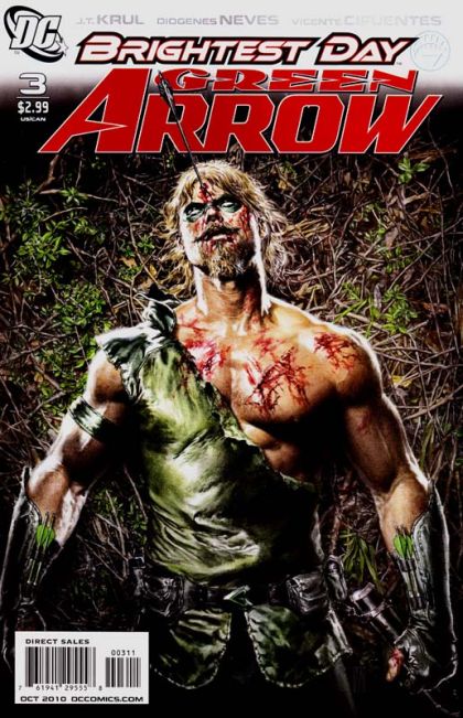 Green Arrow, Vol. 4 Brightest Day - Character Assassination |  Issue#3A | Year:2010 | Series: Green Arrow | Pub: DC Comics | Mauro Cascioli Regular Cover