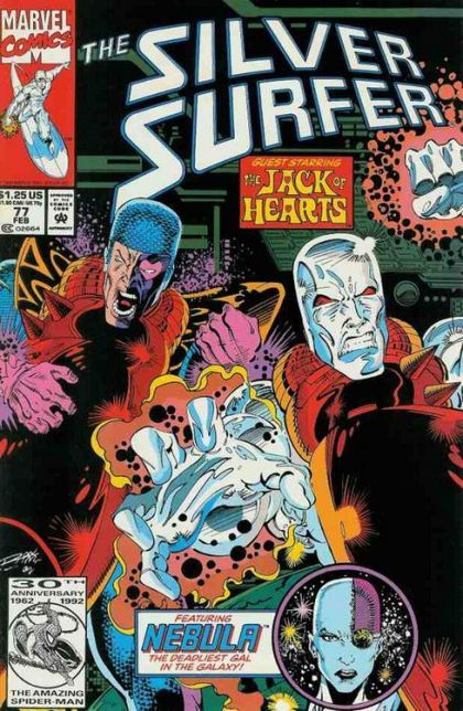 (Signed by RON MARZ) Silver Surfer, Vol. 3 Turnabout |  Issue#77A | Year:1992 | Series: Silver Surfer | Pub: Marvel Comics | Direct Edition