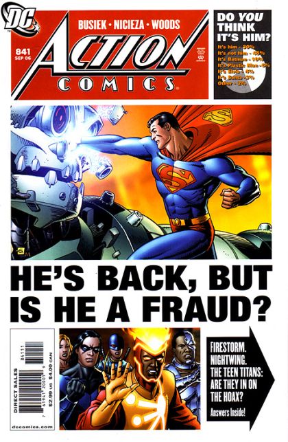 Action Comics, Vol. 1 Back In Action, Part 1 |  Issue#841A | Year:2006 | Series:  | Pub: DC Comics | Direct Edition