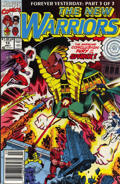 The New Warriors, Vol. 1 Forever Yesterday, Part Three: A World For The Winning |  Issue#13B | Year:1991 | Series: New Warriors | Pub: Marvel Comics | Newsstand Edition