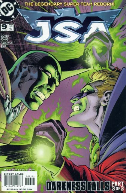 JSA, Vol. 1 Darkness Falls, Part 3: Black Planet |  Issue#9A | Year:2000 | Series: JSA | Pub: DC Comics | Direct Edition