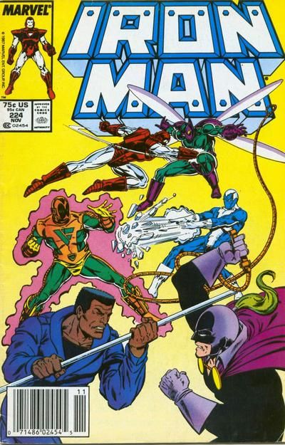 Iron Man, Vol. 1 Stark Wars, Low Noon |  Issue#224B | Year:1987 | Series: Iron Man | Pub: Marvel Comics | Newsstand Edition