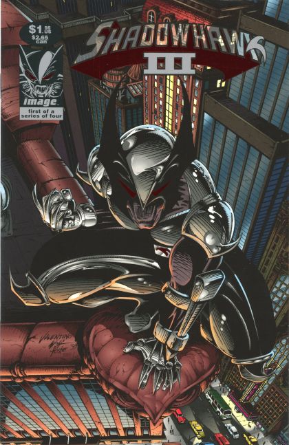 Shadowhawk, Vol. 3 Through The Past, Darkly |  Issue#1B | Year:1993 | Series: Shadowhawk | Pub: Image Comics | Red Foil Variant