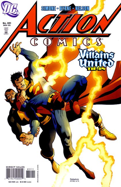 Action Comics, Vol. 1 Villains United - Black & Blue |  Issue#831A | Year:2005 | Series:  | Pub: DC Comics | Direct Edition