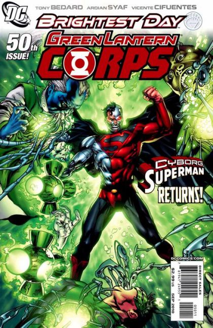 Green Lantern Corps, Vol. 1 Brightest Day - Revolt of the Alpha-Lanterns, Part 3 |  Issue#50A | Year:2010 | Series: Green Lantern | Pub: DC Comics | Ardian Syaf Regular