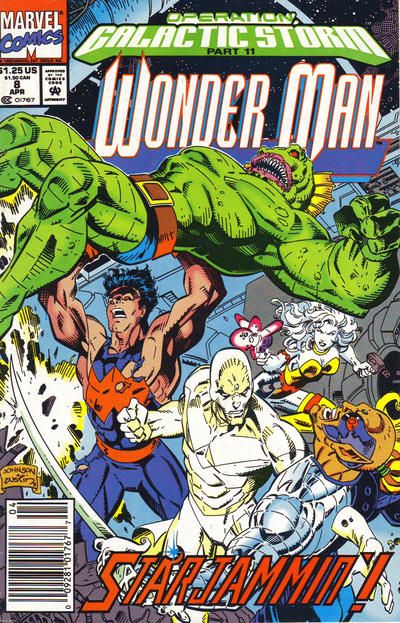 Wonder Man, Vol. 2 Operation: Galactic Storm - Part 11: Death Adrift |  Issue#8B | Year:1992 | Series: Wonder Man | Pub: Marvel Comics