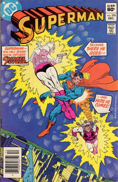 Superman, Vol. 1 The Man Who Saved The Future |  Issue#378B | Year:1982 | Series: Superman | Pub: DC Comics | Newsstand Edition