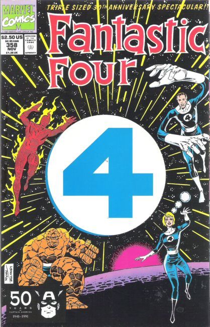 Fantastic Four, Vol. 1 Whatever Happened To Alicia? |  Issue#358A | Year:1991 | Series: Fantastic Four | Pub: Marvel Comics | Direct Edition