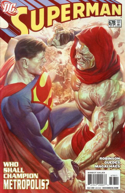 Superman, Vol. 1 The Coming of Atlas, Part 2: Time Lost |  Issue#678A | Year:2008 | Series: Superman | Pub: DC Comics | Direct Edition