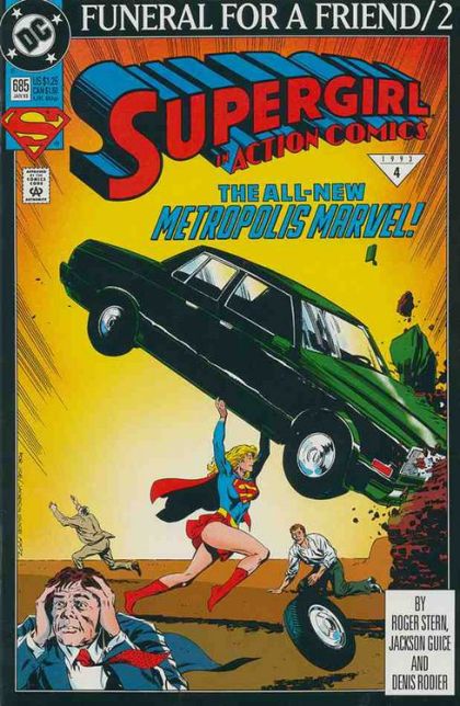 Action Comics, Vol. 1 Funeral For a Friend - Part 2 |  Issue#685A | Year:1992 | Series:  | Pub: DC Comics | Direct Edition