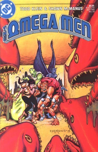 The Omega Men, Vol. 1 The Synoptic Net / Deep in the Jungle Something Stirred |  Issue#28 | Year:1985 | Series: Omega Men | Pub: DC Comics |