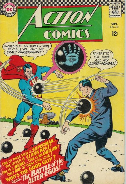 Action Comics, Vol. 1 Superman Vs. Super Clark Kent!; The Four Helpless Heroes! |  Issue