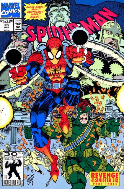 Spider-Man, Vol. 1 Revenge of the Sinister Six, Part Three: Showdown / Diabolique Part 2 |  Issue#20A | Year:1992 | Series: Spider-Man | Pub: Marvel Comics | Direct Edition