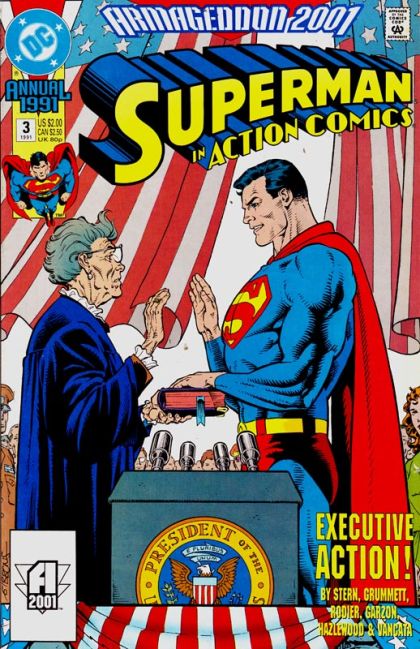 Action Comics, Vol. 1 Annual Armageddon 2001 - Executive Action |  Issue#3A | Year:1991 | Series:  | Pub: DC Comics | Direct Edition