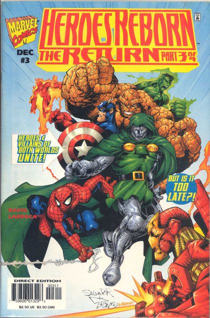 Heroes Reborn: The Return The Return, Part 3: Third Dimension |  Issue#3A | Year:1997 | Series:  | Pub: Marvel Comics | Direct Edition