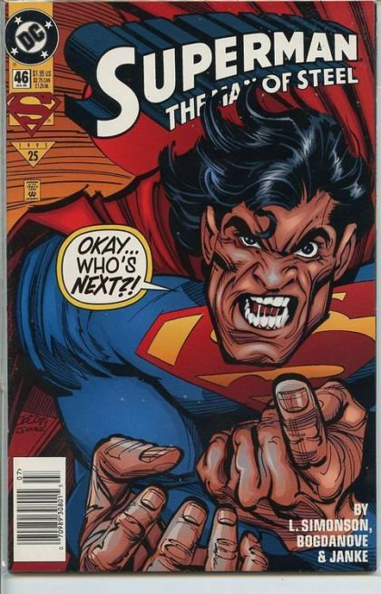 Superman: The Man of Steel Finish Line |  Issue#46B | Year:1995 | Series: Superman | Pub: DC Comics | Newsstand Edition