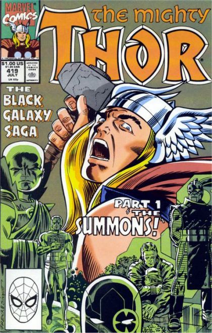 Thor, Vol. 1 The Black Galaxy Saga, Part 1: The Summons; Childhood's End! |  Issue#419A | Year:1990 | Series: Thor |