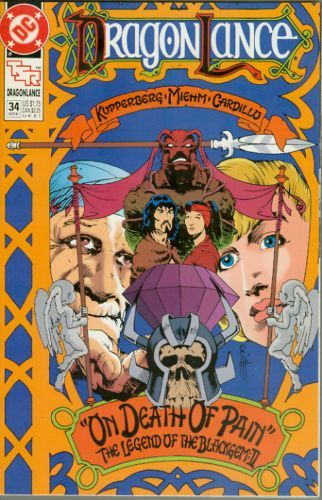 Dragonlance On Death of Pain - The Legend of the Blackgem, Part 2 |  Issue#34 | Year:1991 | Series: Dragonlance | Pub: DC Comics |