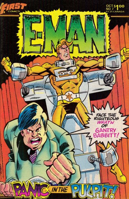 E-Man (First Comics) God Told Me To! |  Issue#7 | Year:1983 | Series: E-Man | Pub: First Comics