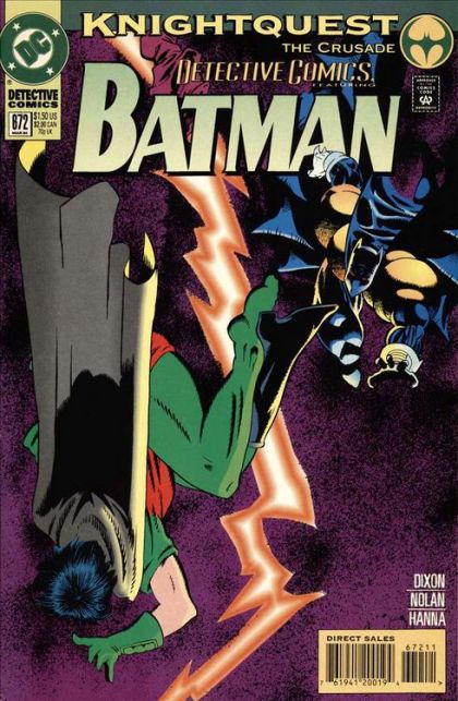 Detective Comics, Vol. 1 Knightquest: The Crusade - Smash Cut |  Issue#672A | Year:1994 | Series: Detective Comics |