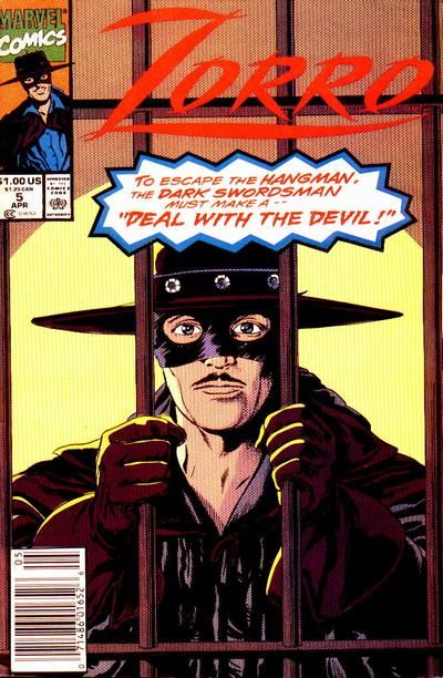 Zorro (Marvel)  |  Issue#5 | Year:1991 | Series: Zorro | Pub: Marvel Comics