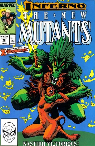 New Mutants, Vol. 1 Inferno - Demon Reign |  Issue#72A | Year:1988 | Series: New Mutants |