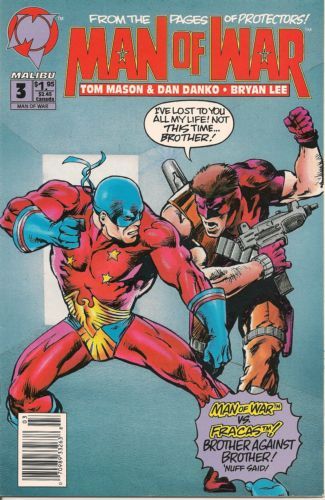 Man of War (Malibu) Sibling Rivalry |  Issue#3B | Year:1993 | Series: Man of War | Pub: Malibu Comics