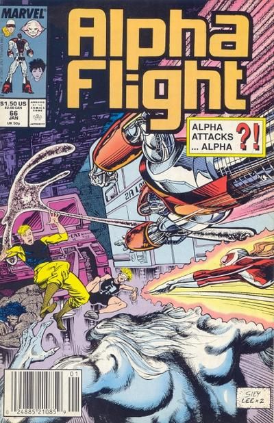 Alpha Flight, Vol. 1 Killing Me Softly With His Word Processor! |  Issue#66A | Year:1989 | Series: Alpha Flight |