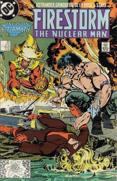 Firestorm, the Nuclear Man, Vol. 2 (1982-1990) Invasion - Warbonds |  Issue#81A | Year:1989 | Series: Firestorm |