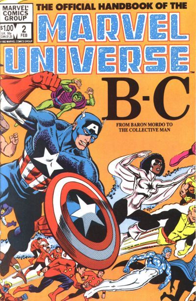 Official Handbook of the Marvel Universe, Vol. 1 Baron Mordo to The Collective Man |  Issue#2A | Year:1982 | Series: Official Handbook of the Marvel Universe |