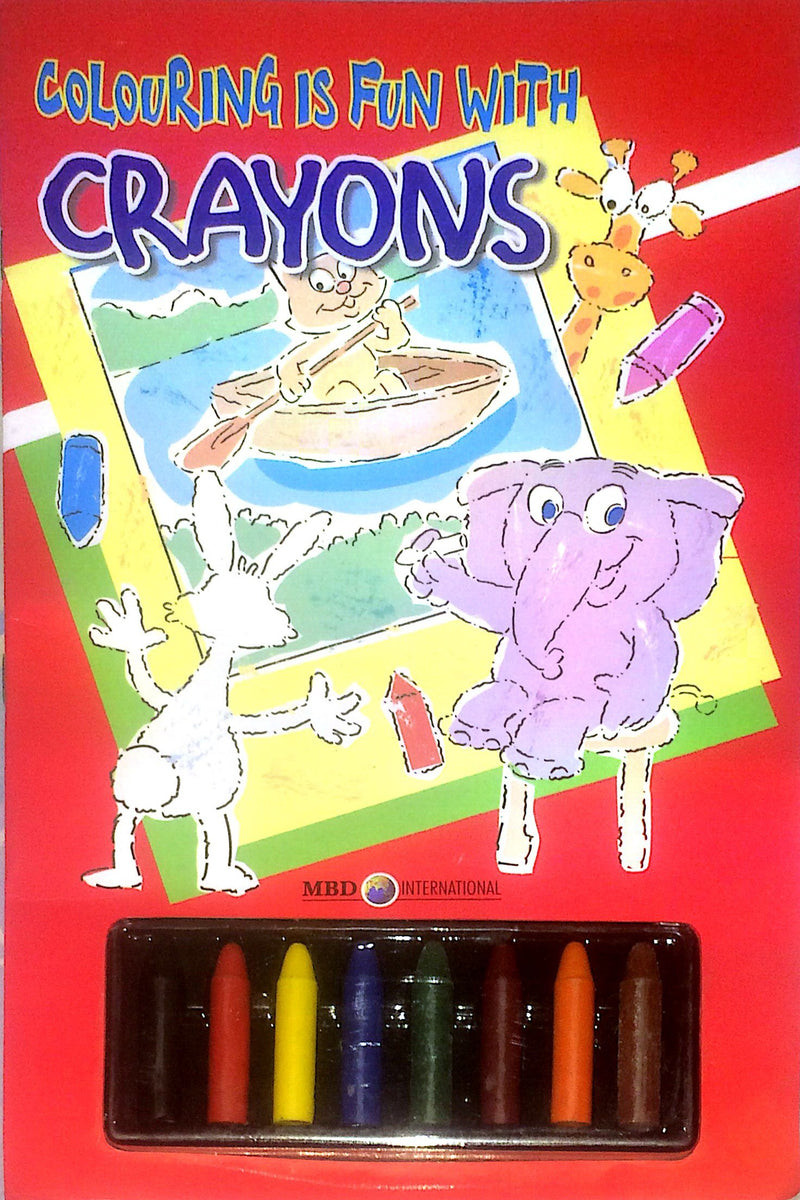 Colouring is Fun for Kids with Free 8 Crayons