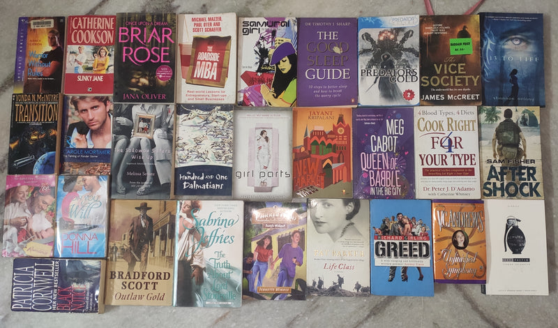 Mixed Lot of General Fiction Books for Adults | Lot of 30 Books