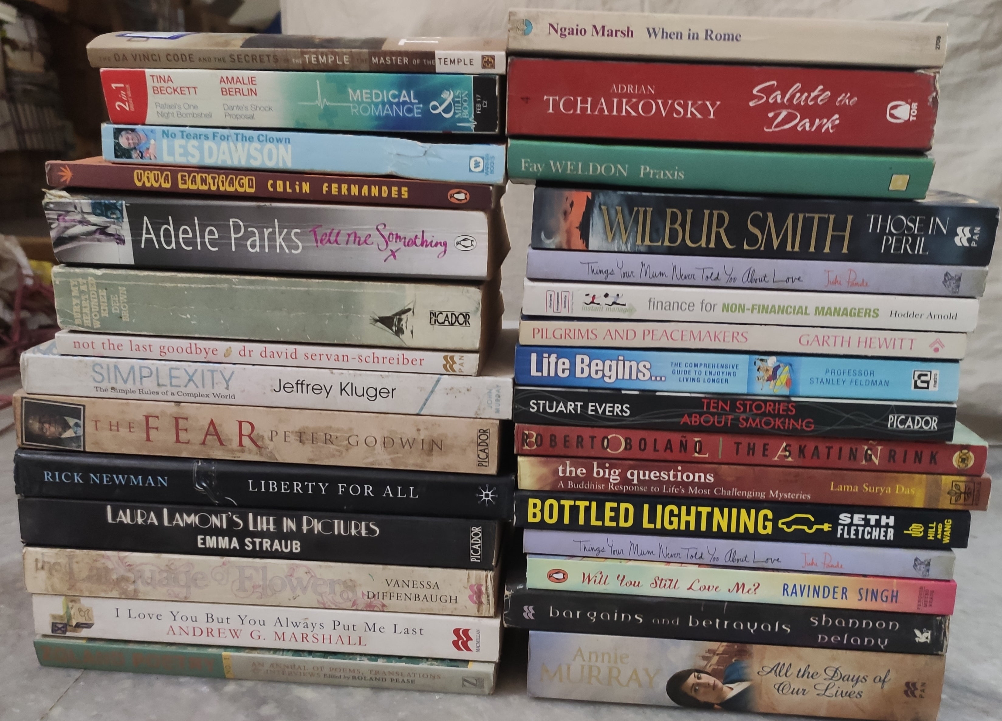 Mixed Lot of General Fiction Books for Adults | Lot of 30 Books